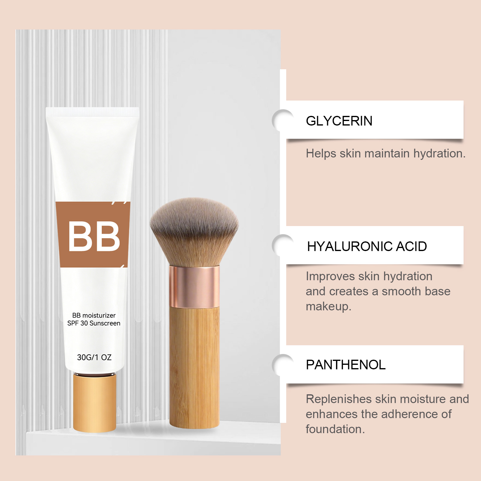 SPF 30 Tinted Moisturizer BB C - Group Head Brush ulasan dan harga