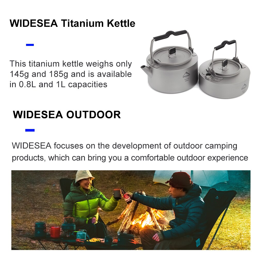 Widesea Camping Titanium Kettl - Coffee Equipment And Supplies ulasan dan harga