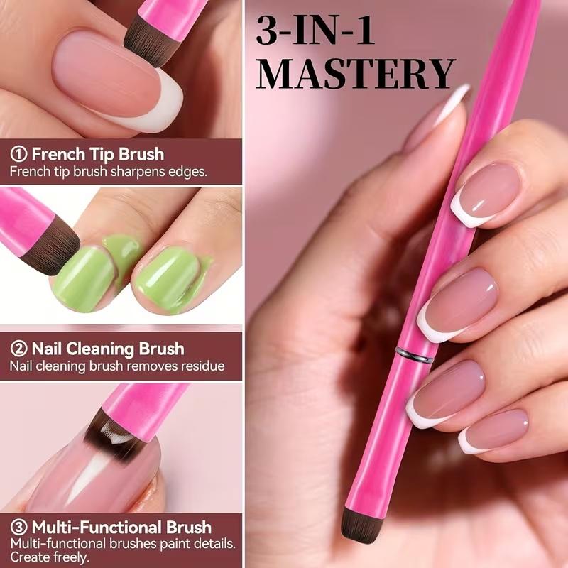 NEW French Nail Brush, With Mu - Group Head Brush ulasan dan harga