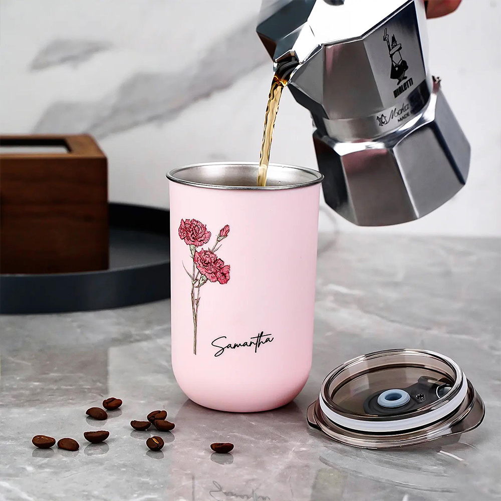 Personalized Birth Flower Coff - Coffee Equipment Camping ulasan dan harga