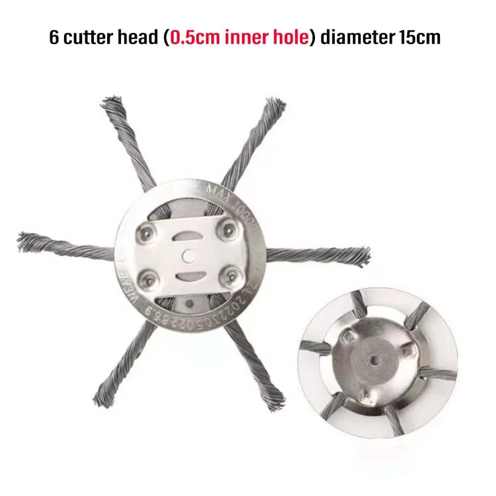 Steel Wire Weed Brush Disc Gra - Group Head Brush ulasan dan harga