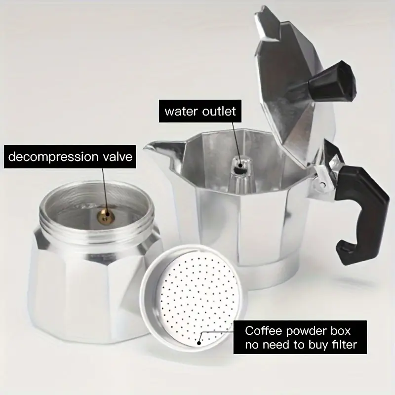 Classic Aluminum Moka Pot 50-3 - Coffee Equipment Camping ulasan dan harga