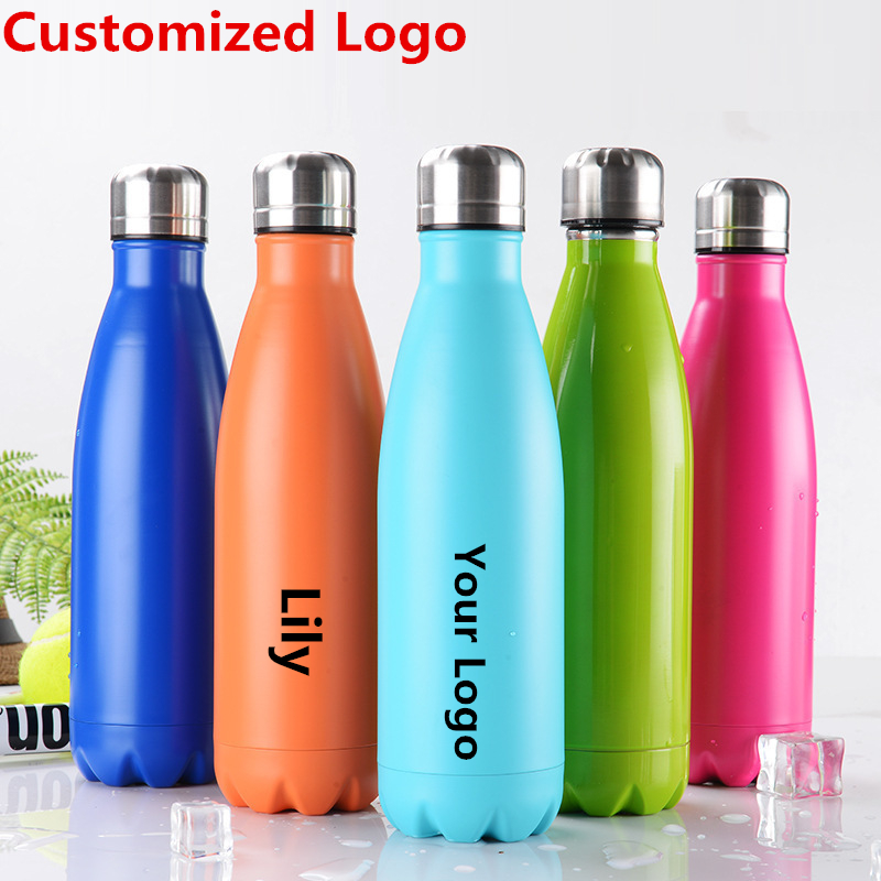 DIY Vacuum Water Bottles 500ML - Coffee Equipment Logo ulasan dan harga