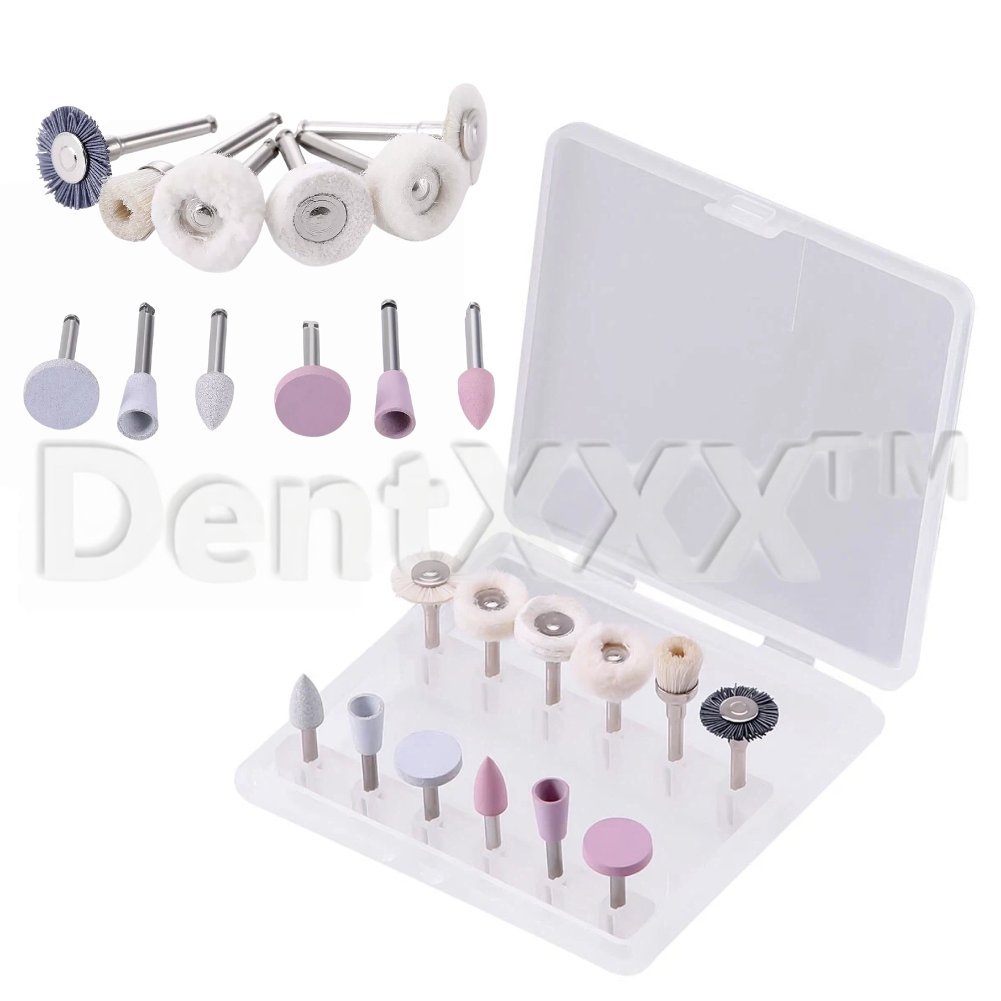 12Pcs Composite Polishing Kit, - Group Head Brush ulasan dan harga