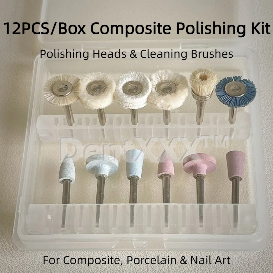 12Pcs Composite Polishing Kit, - Group Head Brush ulasan dan harga