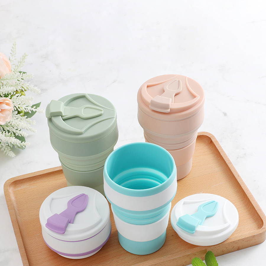 350ML Food-Grade Silicone Fold - Coffee Equipment Camping ulasan dan harga