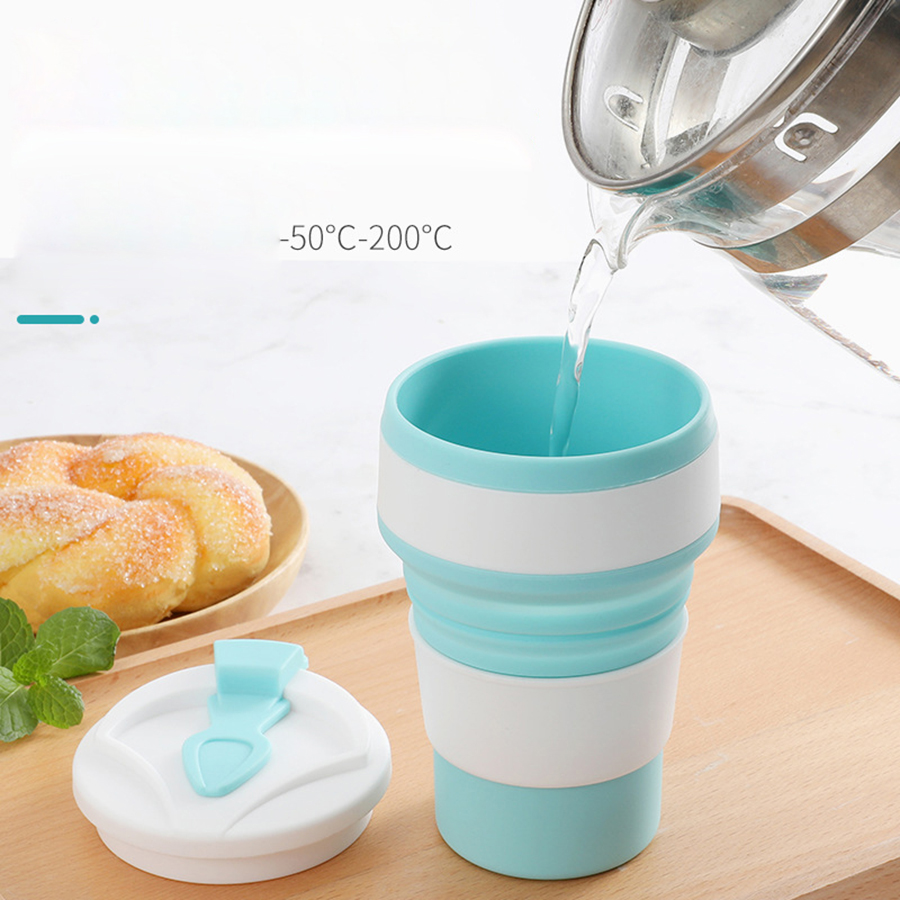 350ML Food-Grade Silicone Fold - Coffee Equipment Camping ulasan dan harga