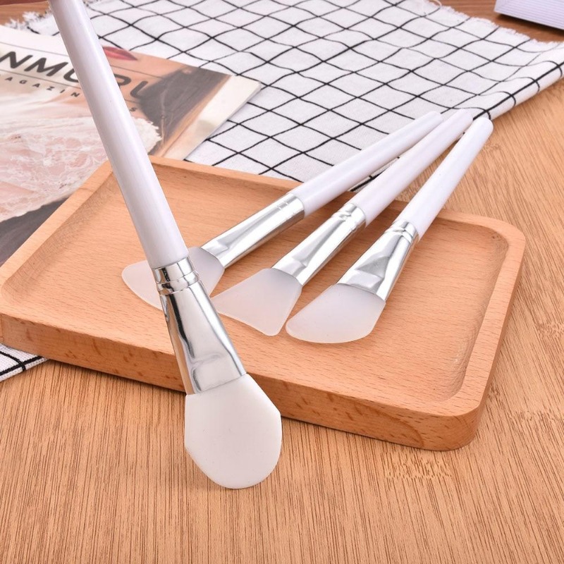 4Pcs/set White Makeup Silicone - Group Head Brush ulasan dan harga