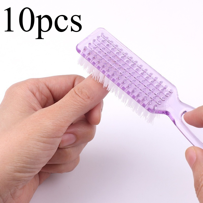 10pcs Long-handled nail care t - Group Head Brush ulasan dan harga