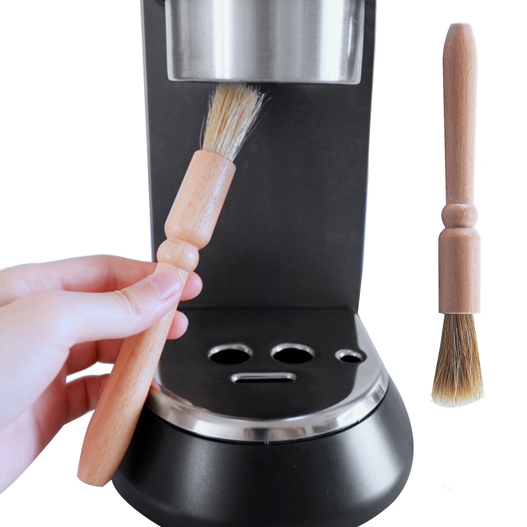 BAAJ-4 Pcs Coffee Machine Clea - Group Head Brush ulasan dan harga